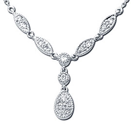 DIAMOND DROP NECKLACE