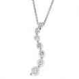 1.50 Ct.TW Round Diamond Journey Pendant in 14 kt. With 16â€ Chain