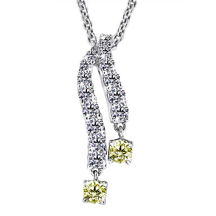 1.20CT ROUND CUT JOURNEYS DIAMONDS PENDANTS NECKLACES PENDANT