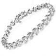 6.00 Ct. TW Round Diamond Tennis Bracelet in 14 kt. Three Prong Mounting