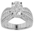 2.57 ct. TW Round Diamond Engagement in Channel Mount
