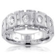3.00 Ct. TW Menâ€™s Round, Princess and Baguette Diamond Wedding Band