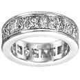 4.00 Ct. TW Princess Diamond Eternity Wedding Band in Channel Setting