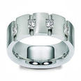 0.65 Ct. TW Menâ€™s Princess Diamond Wedding Band