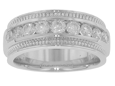 1.00 Ct. TW Menâ€™s Round Diamond Wedding Band