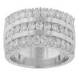 1.75 Ct. TW Round Diamond Triple Row Anniversary Band