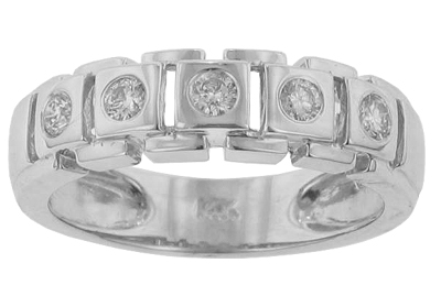 0.75 Ct. TW Menâ€™s Round Diamond Wedding Band