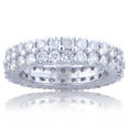 3.75 Ct. TW Round Diamond Double Wide Eternity Wedding Band