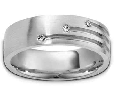 0.30 Ct. TW Men’s Round Diamond Wedding Band