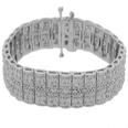 6.05 Ct. TW Round Diamond Double Row Tennis Bracelet in 14 kt. Wide Mounting