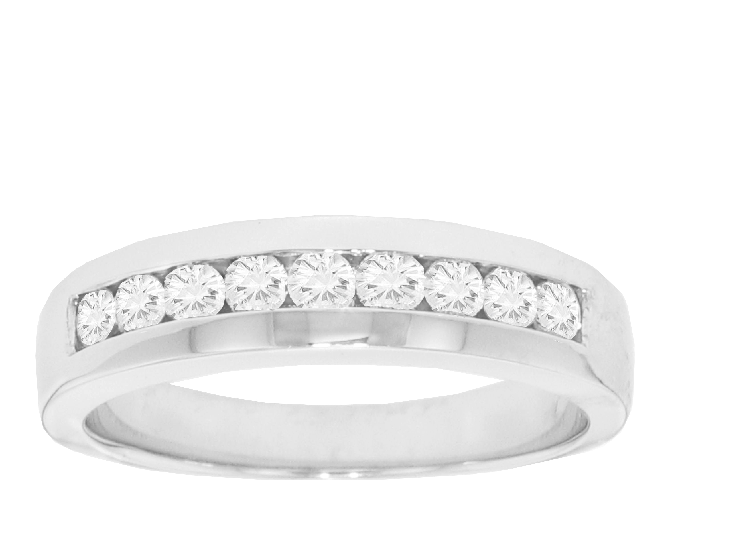 1.10 Ct. TW Menâ€™s Round Diamond Wedding Band