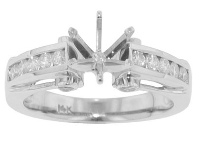 0.70 Ct. TW Round Diamond Engagement Semi Mount