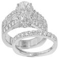 2.60 Ct. TW Round Diamond Engagement Ring with Wedding Band