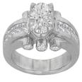 1.95 ct. TW Round Diamond Engagement Channel Accent Ring