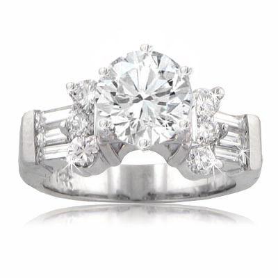 2.88 ct. TW Round Diamond Engagement Ring