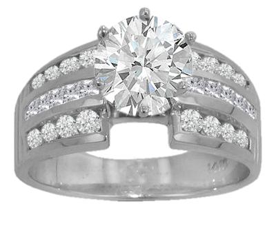 2.46 ct. TW Round Diamond Engagement Ring