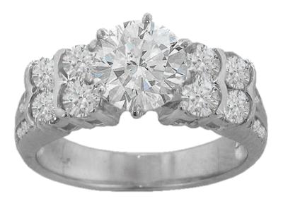 2.50 Ct. TW Round Diamond Engagement Ring