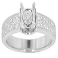 0.50 Ct. TW Round Diamond Engagement Semi Mount