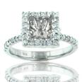 1.00 Ct. TW Round Diamond Halo Engagement Semi Mount