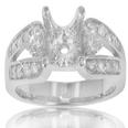0.65 Ct. TW Round Diamond Split Shank Engagement Semi Mount
