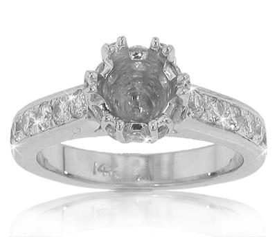 1.75 Ct. TW Round Diamond Engagement Semi Mount