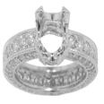 4.00 Ct. Round Diamond Eternity Engagement Semi Mount