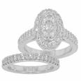 3.01 Ct. TW Bezel Set Round Diamond Engagement Ring and Wedding Band