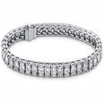 9.00 Ct. TW Round Diamond Tennis Bracelet in 14 kt. Prong Mounting