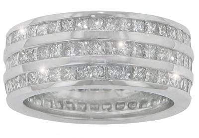 3.80 Ct. TW Princess Diamond Eternity Wedding Band