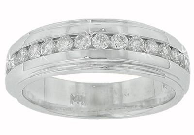 0.80 Ct. TW Menâ€™s Round Diamond Wedding Band