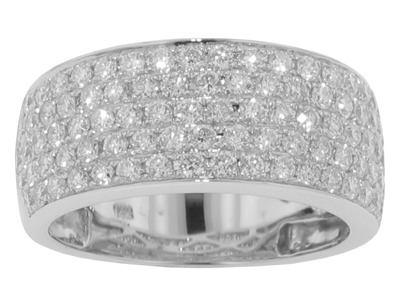1.75 Ct. TW Micro Pave Round Diamond Anniversary Band
