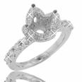 1.00 Ct. TW Round Diamond Engagement Semi Mount