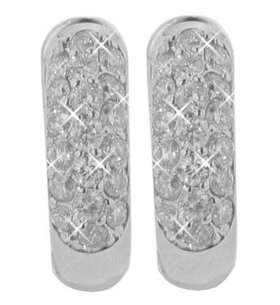 1.25 Ct. TW Round Diamond Huggy Earrings