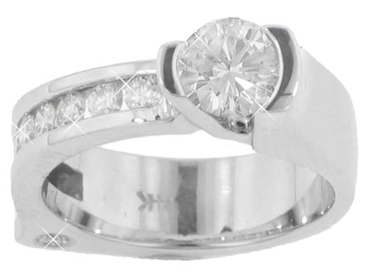 2.02 CT TW LADIES ROUND CUT DIAMOND ENGAGEMENT RING