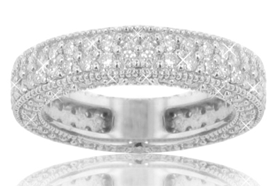 3.00 Ct. TW Pave Round Diamond Eternity Wedding Band