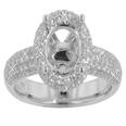 2.00 Ct. TW Round Diamond Micro Pave Halo Semi Mount