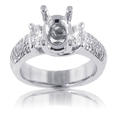 0.75 Ct. TW Round Diamond Engagement Semi Mount