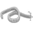 7.00 Ct. TW Round Diamond Tennis Bracelet in 14 kt. Channel Setting