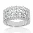 2.20 Ct. TW Round and Princess Cut Diamond Anniversary Band