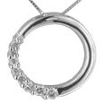 1.00 CT. TW DIAMOND CIRCLE LOVE PENDANT WITH 16â€ CHAIN