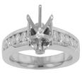 0.75 CT ROUND CUT DIAMOND ENGAGEMENT SEMI MOUNT