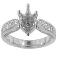 1.30 CT ROUND CUT DIAMOND ENGAGEMENT SEMI MOUNT