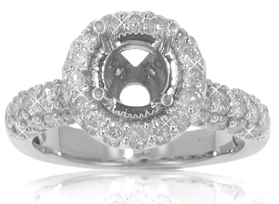 3.00 CT ROUND CUT DIAMOND ENGAGEMENT SEMI MOUNT