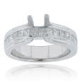 1.50 ct TW Ladies Round Cut Diamond Semi Mount
