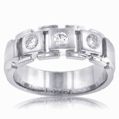 0.30 Ct. TW Men's Round Diamond Wedding Band