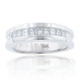 1.00 ct tw men's round cut diamond wedding band