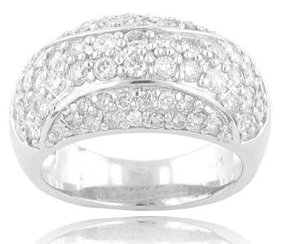 2.00 ct TW Ladies round cut diamond anniversary ring