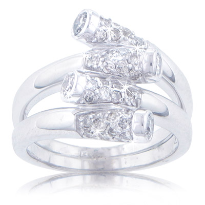 1.00 ct TW Ladies round cut diamond anniversary ring