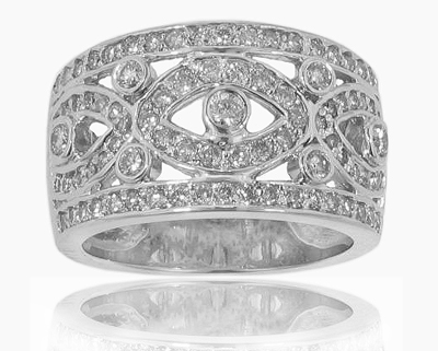 3.00 ct TTW ladies Round Cut Diamond Anniversary Ring