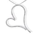 1.50 CT JOURNEY HEART LOVE SHAPE DIAMOND PENDANT WITH 16